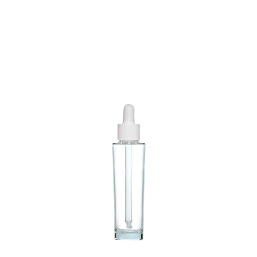 50 ml Round Glass Polymer Dropper Lotion Bottle - 3850