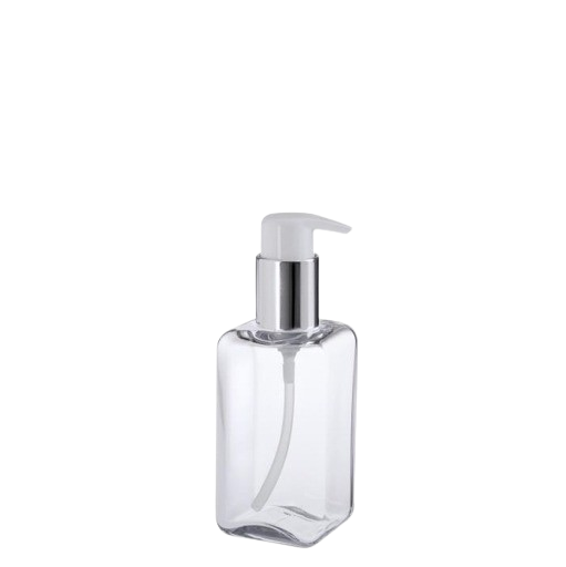 150 ml New Square Glass Polymer Lotion Bottle - 4051