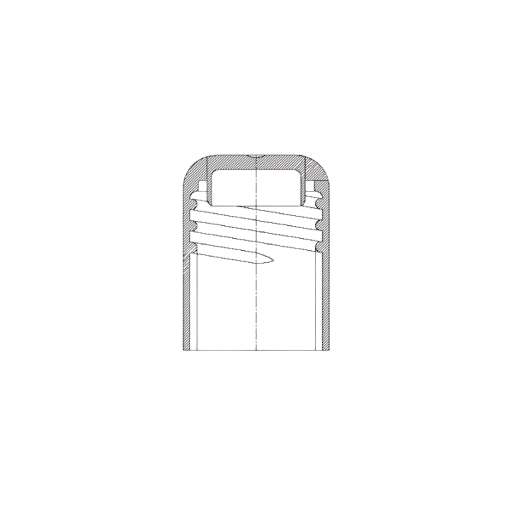 PP Closure - Fitted Plug - Smooth Wall - 1480