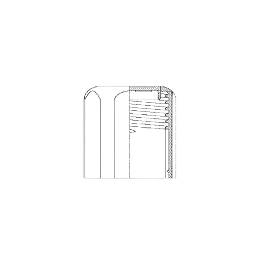 PP Closure - Insert / Plug - Smooth Wall - 1458